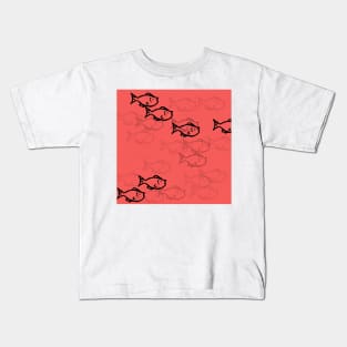 Salmon Pink Kids T-Shirt